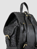 AURA 004 - Black Leather Backpack - thumb image 6,side view