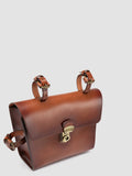OC BIKE 001 - Brown Leather Bike Bag - thumb image 2,side view