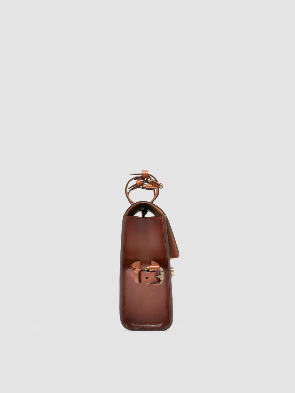OC BIKE 001 - Brown Leather Bike Bag - image 3,side view