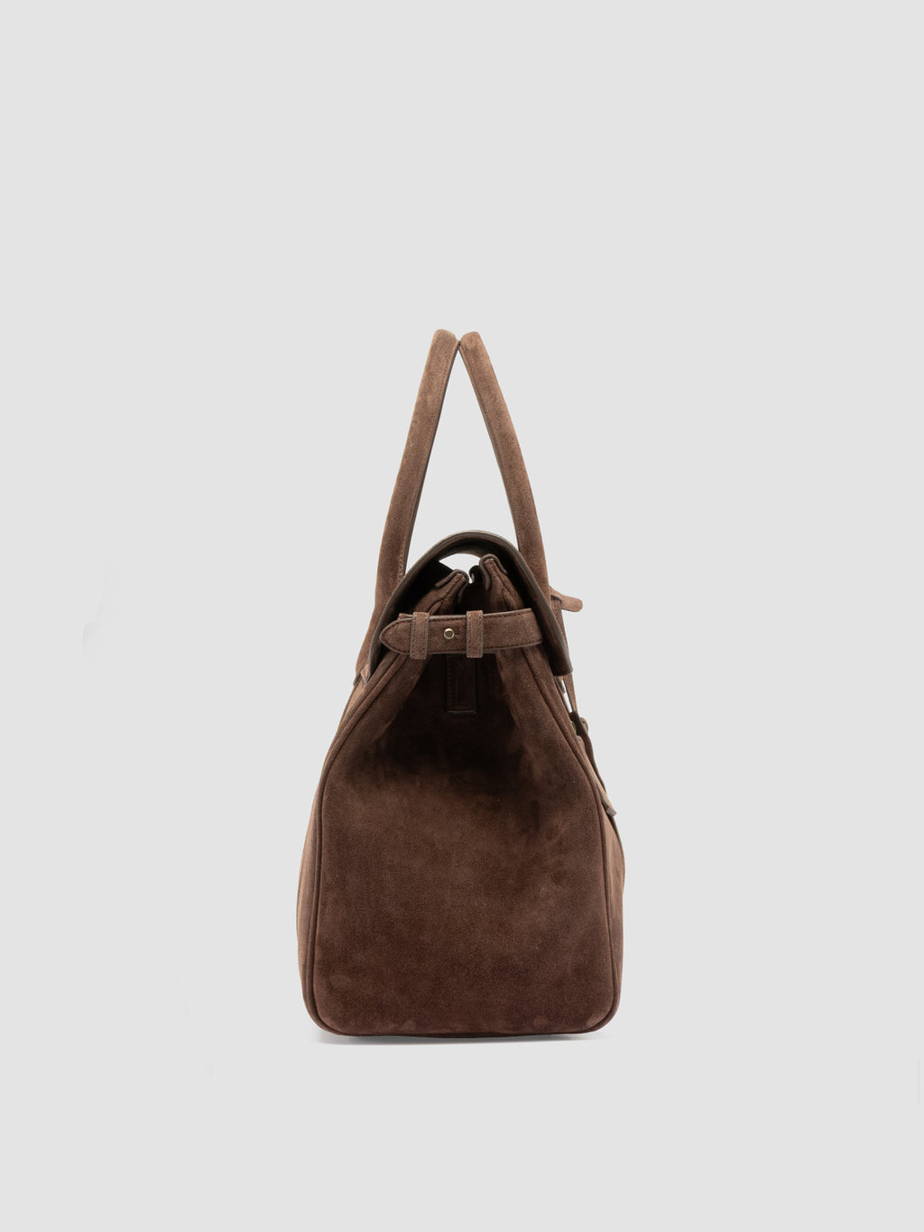 BOSTONIAN 001 - Brown Suede Weekender - image 4,side view