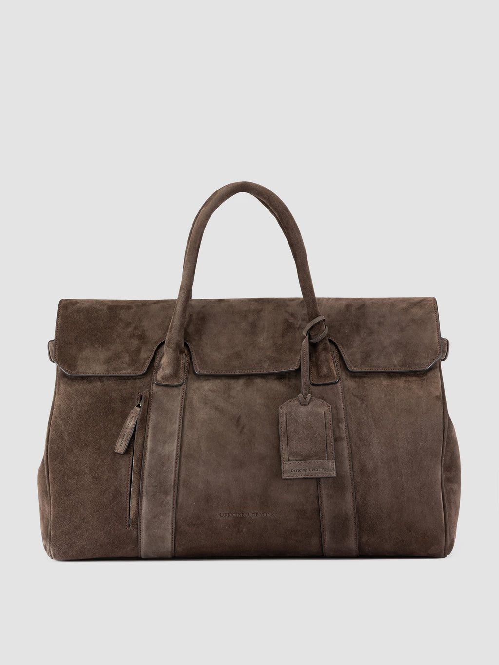 BOSTONIAN 001 - Brown Suede Weekender - image 3,side view