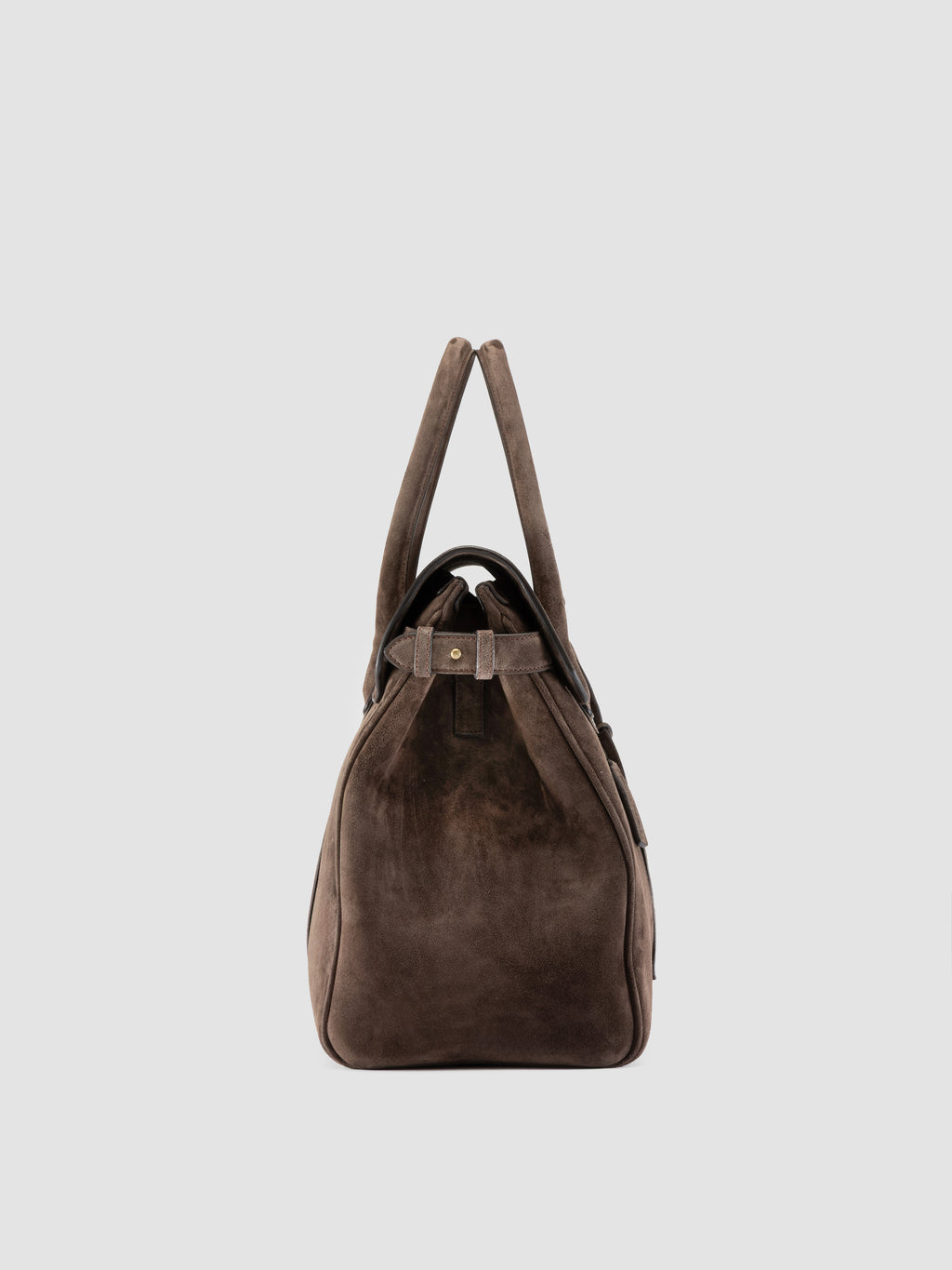 BOSTONIAN 001 - Brown Suede Weekender - image 4,side view