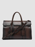 BOSTONIAN 001 - Brown Leather Travel Bag - thumb image 1,side view
