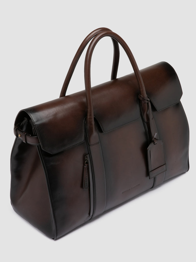 BOSTONIAN 001 - Brown Leather Travel Bag