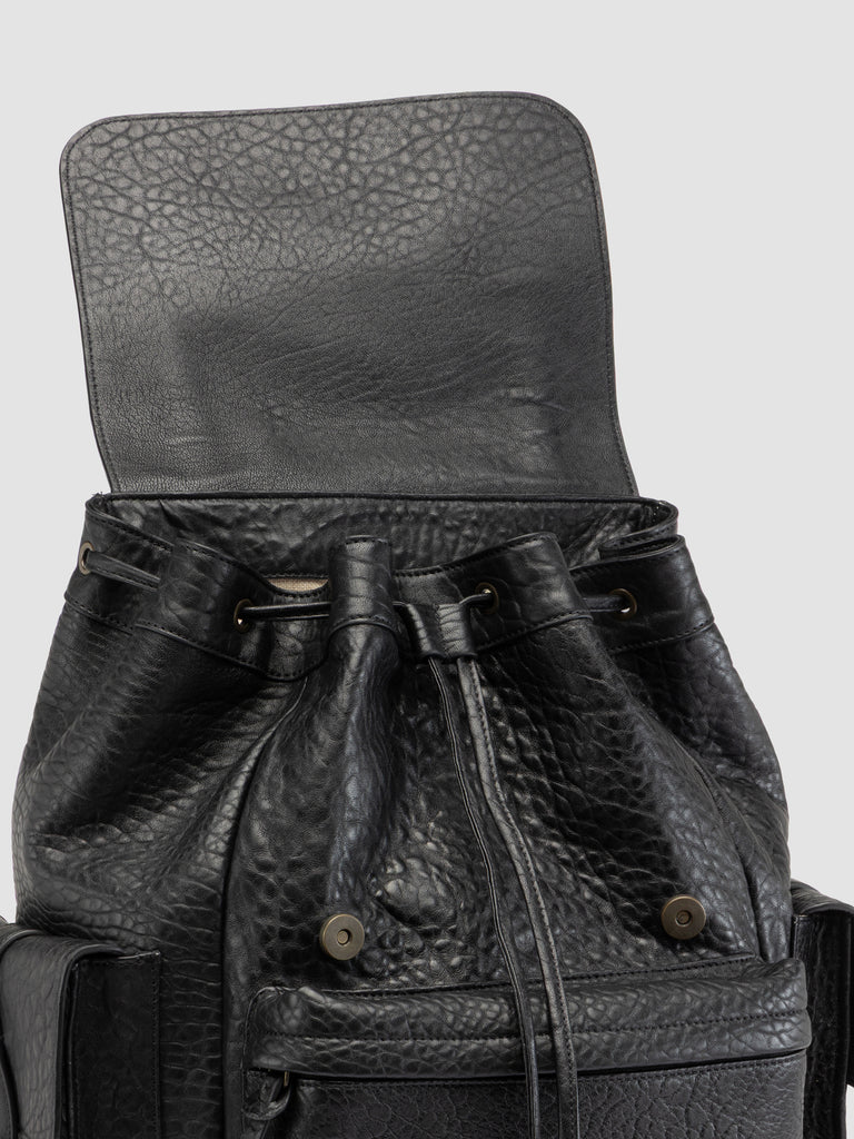 BOSTONIAN 003 - Black Leather Backpack