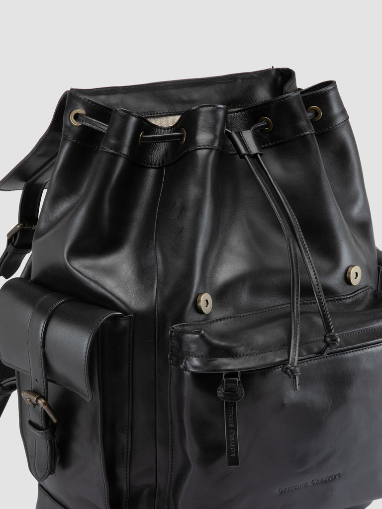 BOSTONIAN 003 - Black Leather Backpack