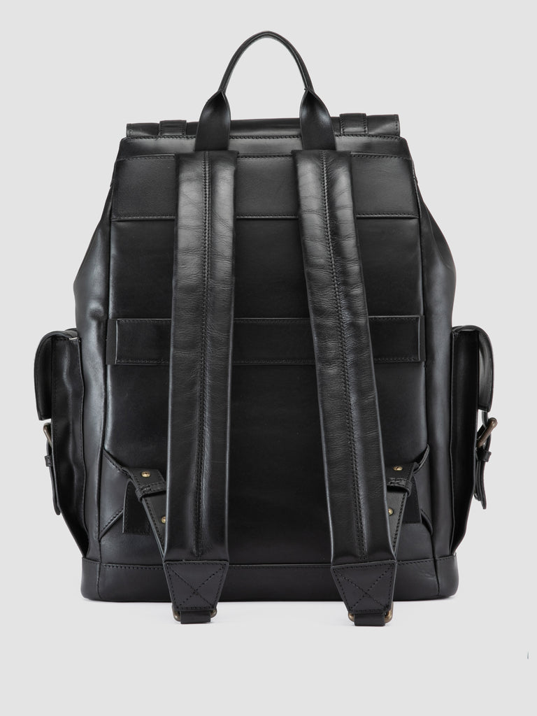 BOSTONIAN 003 - Black Leather Backpack