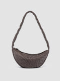 OC CLASS 068 - Brown Woven Leather Crossbody Bag - thumb image 1,side view