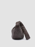 OC CLASS 068 - Brown Woven Leather Crossbody Bag - thumb image 5,side view