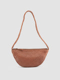 OC CLASS 068 - Braune Umhängetasche aus gewebtem Leder - thumb image 1,side view