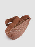 OC CLASS 068 - Braune Umhängetasche aus gewebtem Leder - thumb image 2,side view