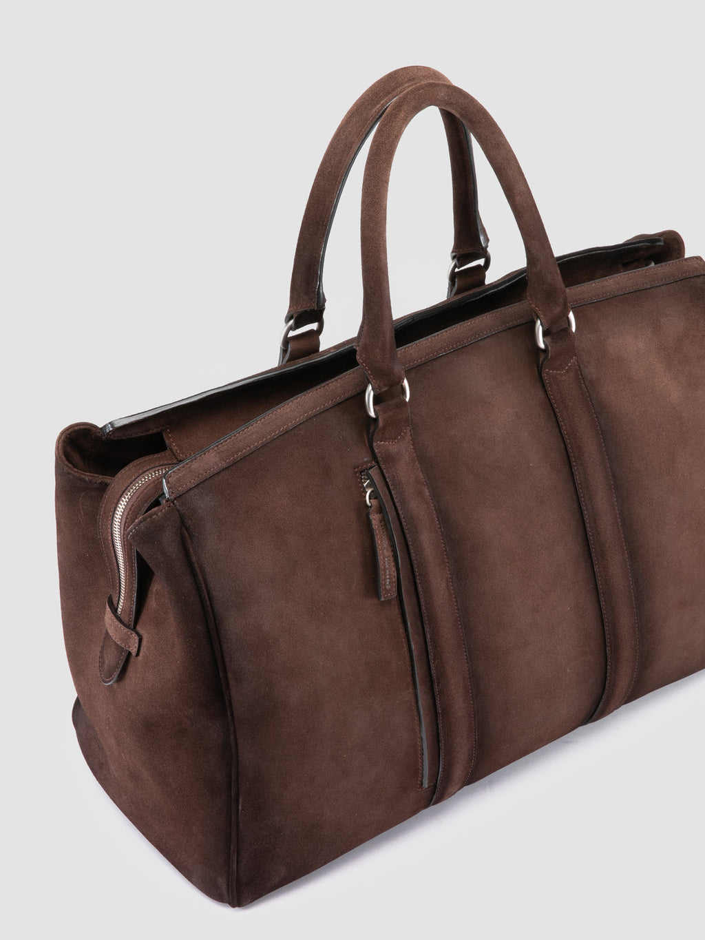 QUENTIN 009 - Braune Wildledertasche - image 2,side view