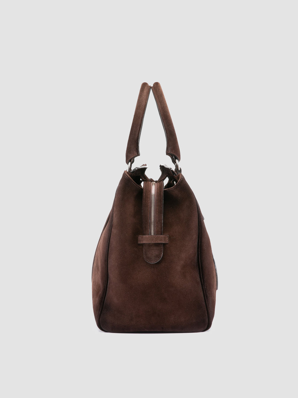 QUENTIN 009 - Braune Wildledertasche - image 3,side view