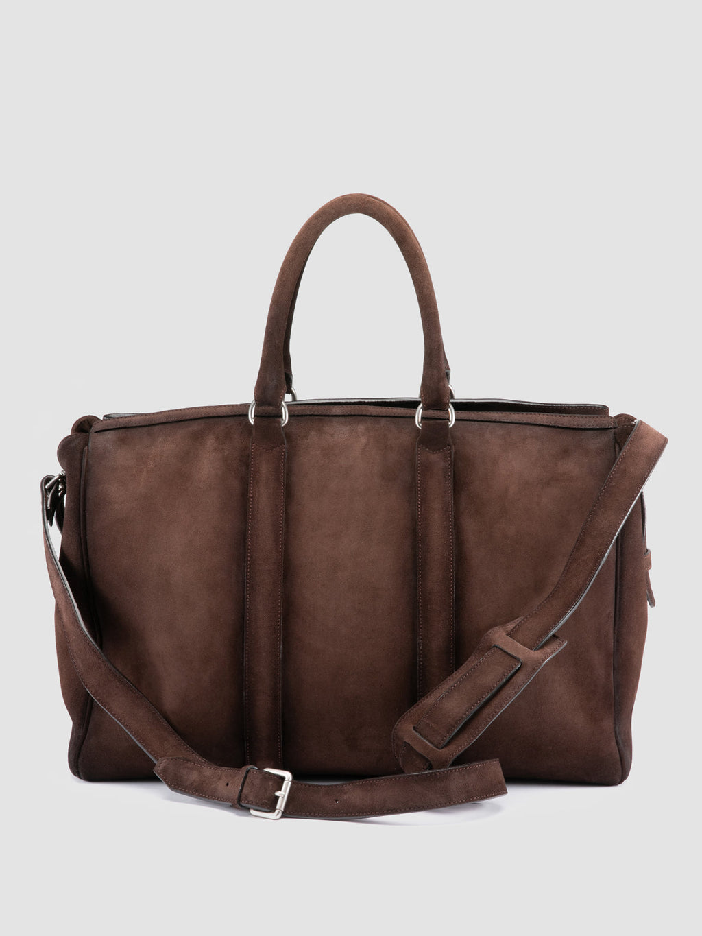 QUENTIN 009 - Braune Wildledertasche - image 4,side view