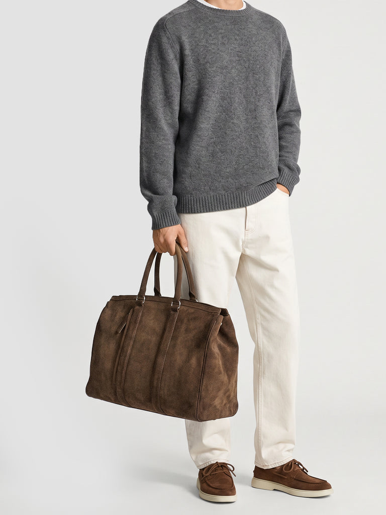 QUENTIN 009 - braune Wildledertasche-hover