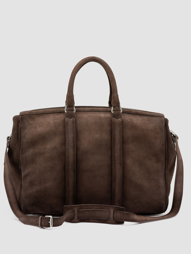 QUENTIN 009 - Taupe Suede Bag