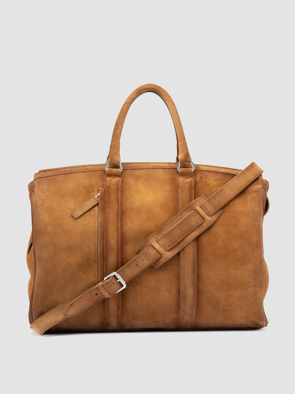 QUENTIN 009 - Braune Wildledertasche - image 1,side view