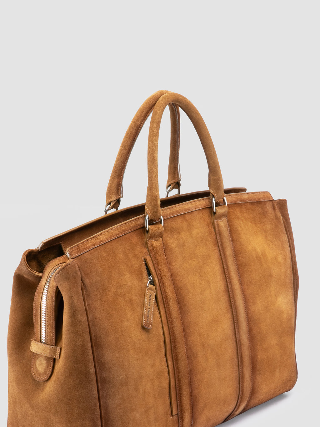 QUENTIN 009 - Braune Wildledertasche - image 2,side view