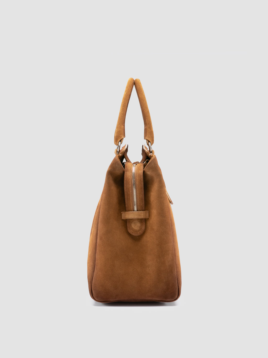 QUENTIN 009 - Braune Wildledertasche - image 4,side view
