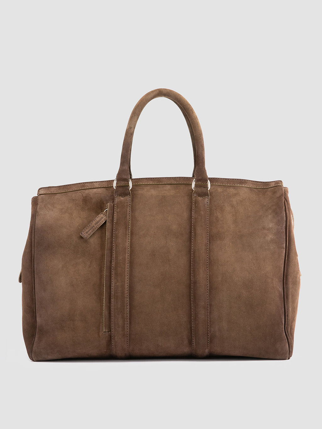 QUENTIN 009 - braune Wildledertasche - image 1,side view