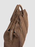 QUENTIN 009 - braune Wildledertasche - thumb image 6,side view