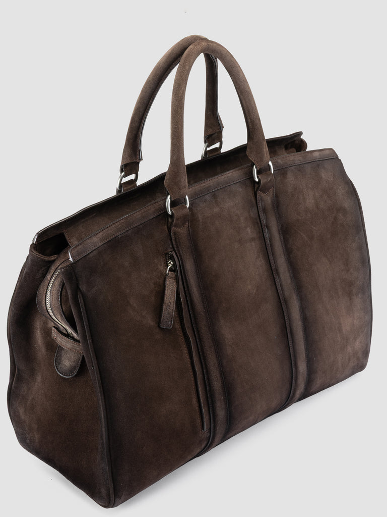 QUENTIN 009 - Brown Suede Bag