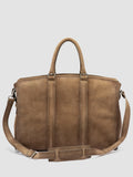 QUENTIN 009 - Taupefarbene Tasche aus Wildleder - thumb image 4,side view