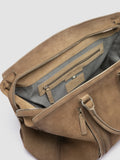 QUENTIN 009 - Taupefarbene Tasche aus Wildleder - thumb image 6,side view