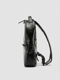 QUENTIN 020 - Black Leather Backpack - thumb image 5,side view