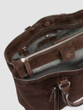 QUENTIN 021 - Brown Suede Briefcase - thumb image 6,side view