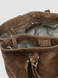 QUENTIN 021 - Braune Aktentasche aus Wildleder - thumb image 6,side view
