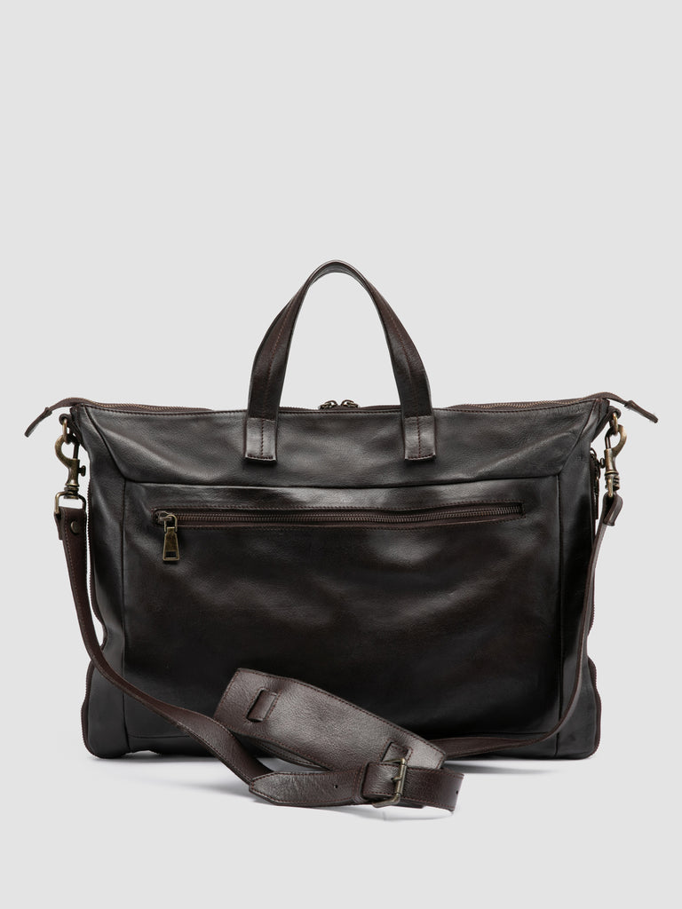 HELMET 046 - Brown Leather Briefcase Officine Creative - 4