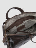HELMET 046 - Brown Leather Briefcase - thumb image 6,side view