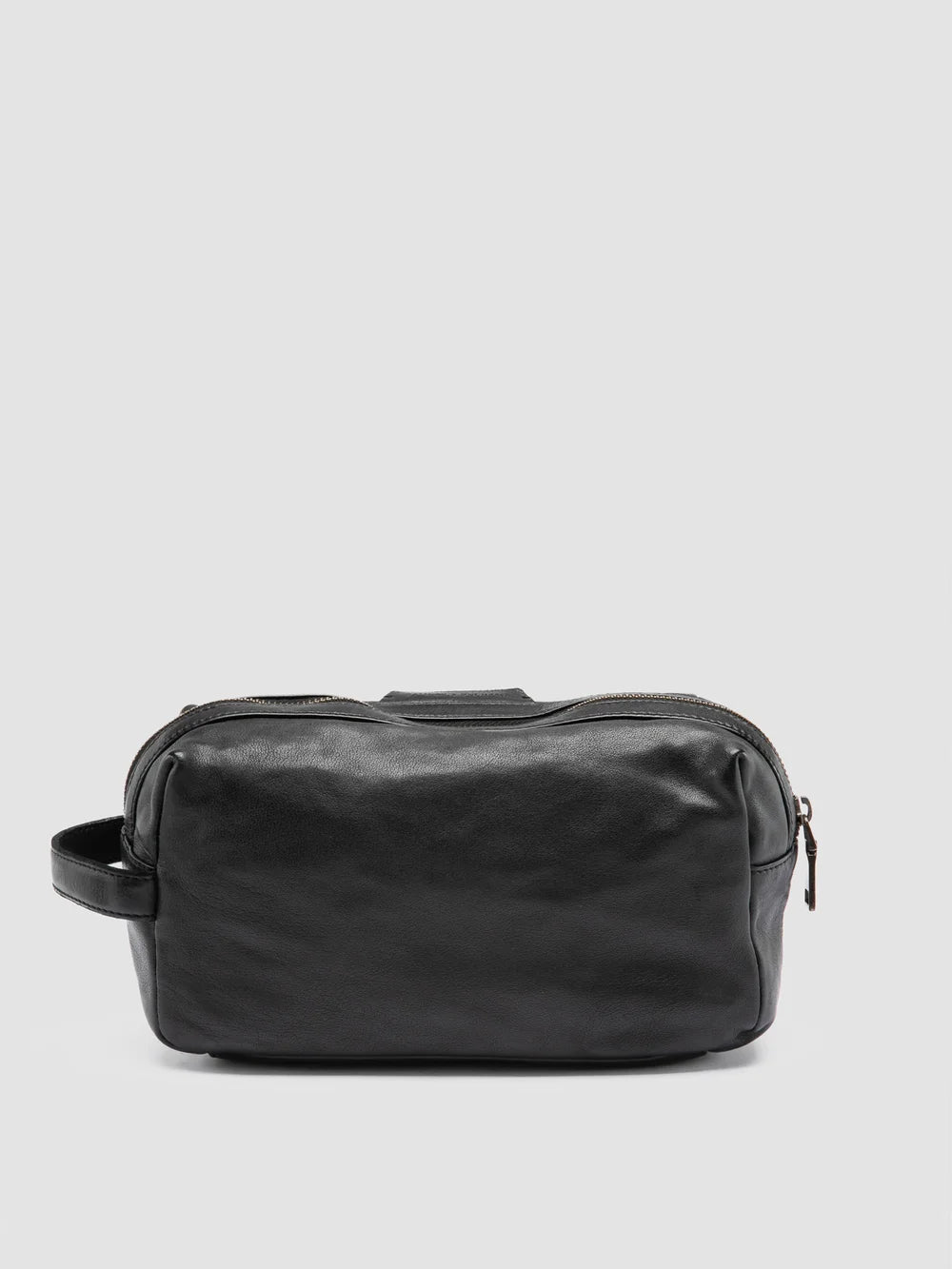 HELMET 054 - Schwarze Ledertasche - image 4,side view