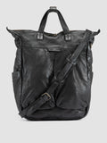 HELMET 055 - Schwarzer Lederrucksack - thumb image 1,side view