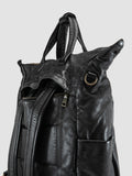 HELMET 055 - Schwarzer Lederrucksack - thumb image 7,side view