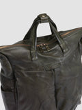 HELMET 055 - Grüner Lederrucksack - thumb image 2,side view