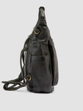 HELMET 055 - Grüner Lederrucksack - thumb image 4,side view