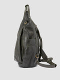 HELMET 055 - Grüner Lederrucksack - thumb image 6,side view