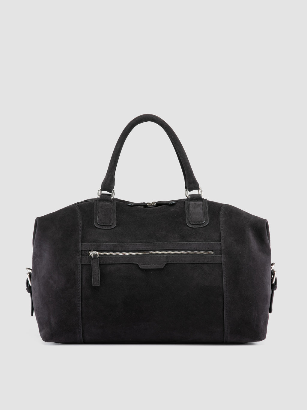 JULES 006 - Brown Suede Travel Bag - image 3,side view