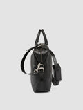 JULES 007 - Black Leather Briefcase - thumb image 5,side view