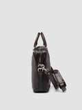JULES 007 - Aktentasche aus braunem Leder - thumb image 6,side view