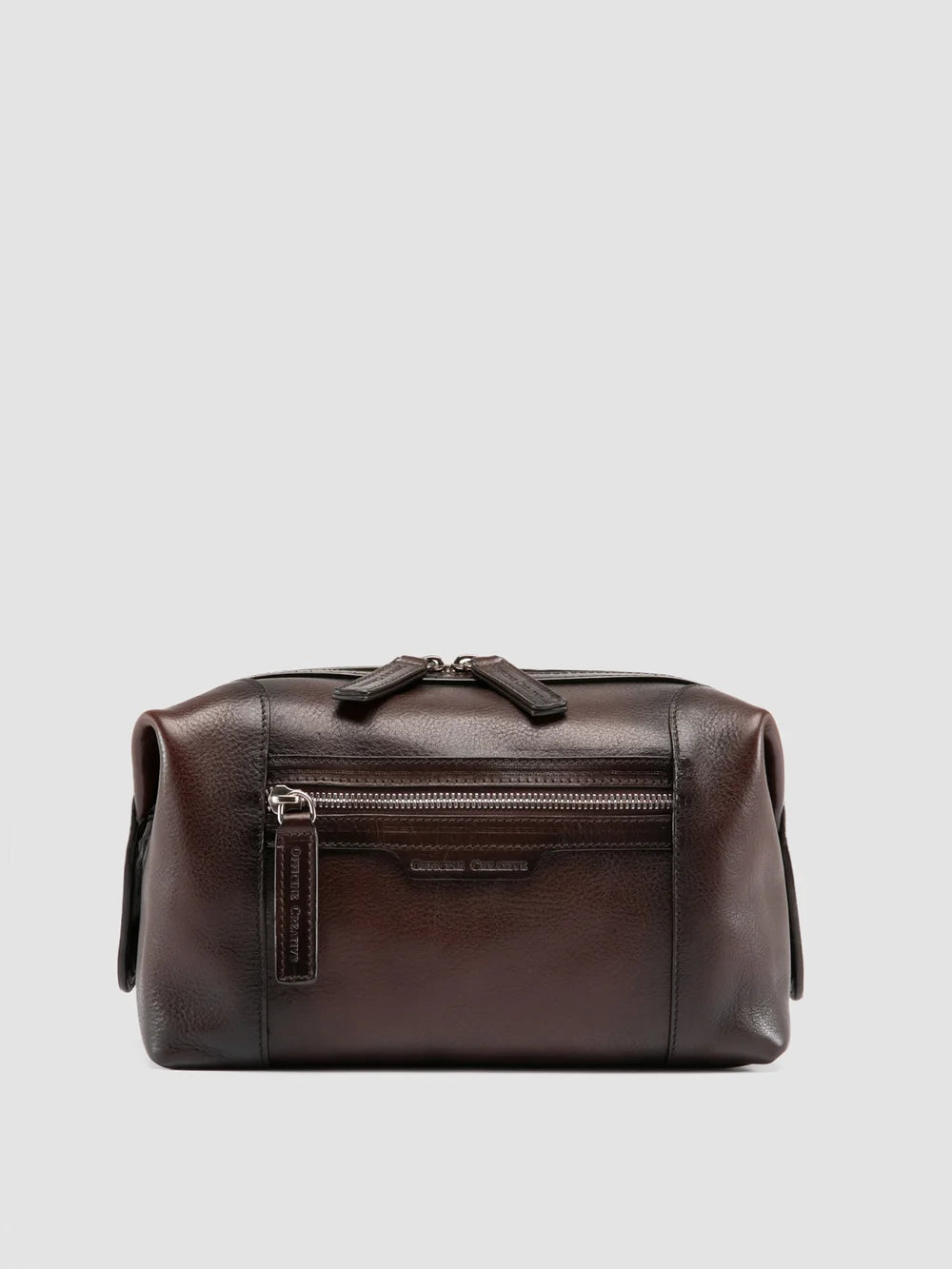 JULES 008 - Braune Pouch-Tasche aus Leder - image 1,side view