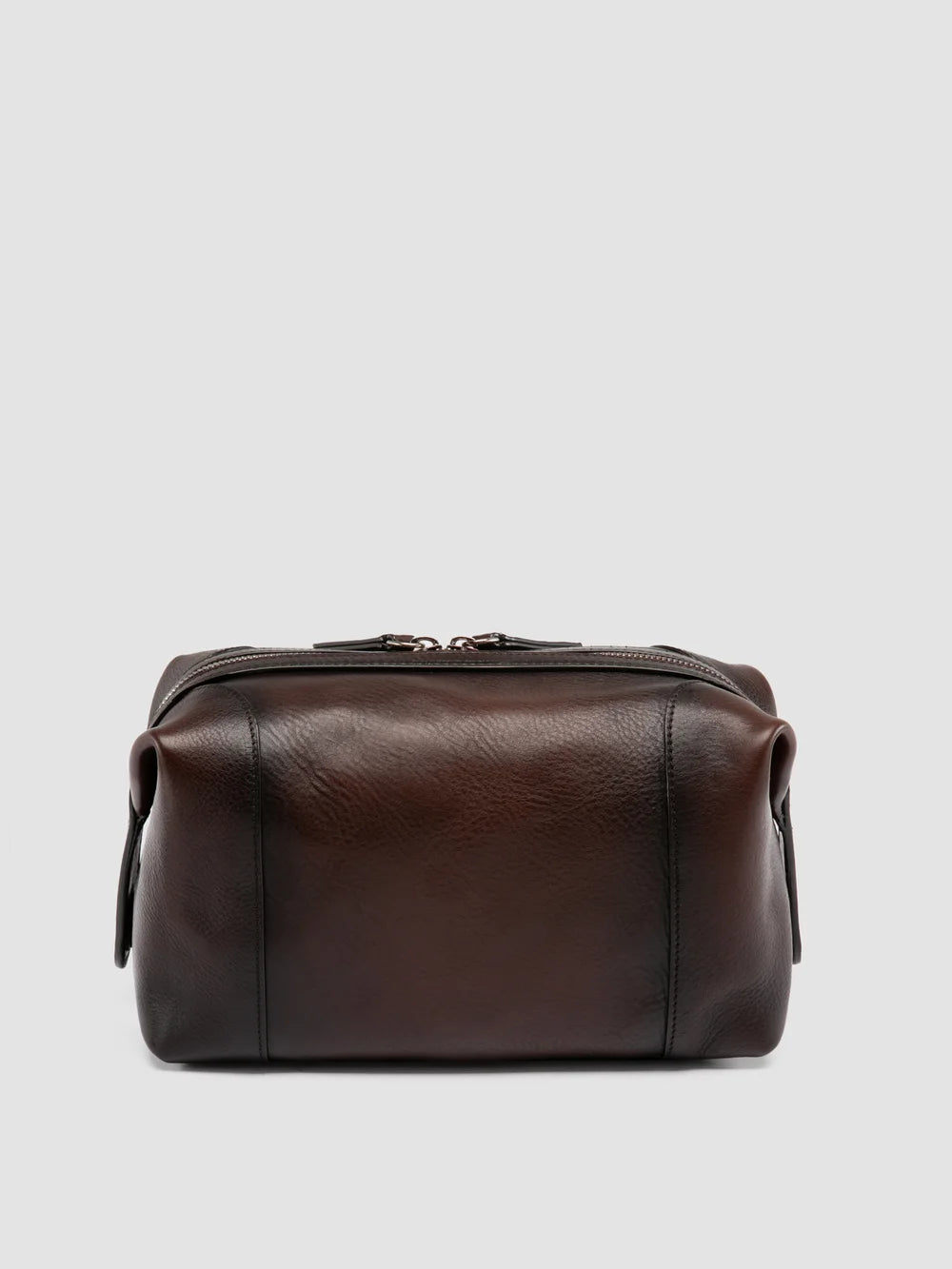 JULES 008 - Braune Pouch-Tasche aus Leder - image 4,side view