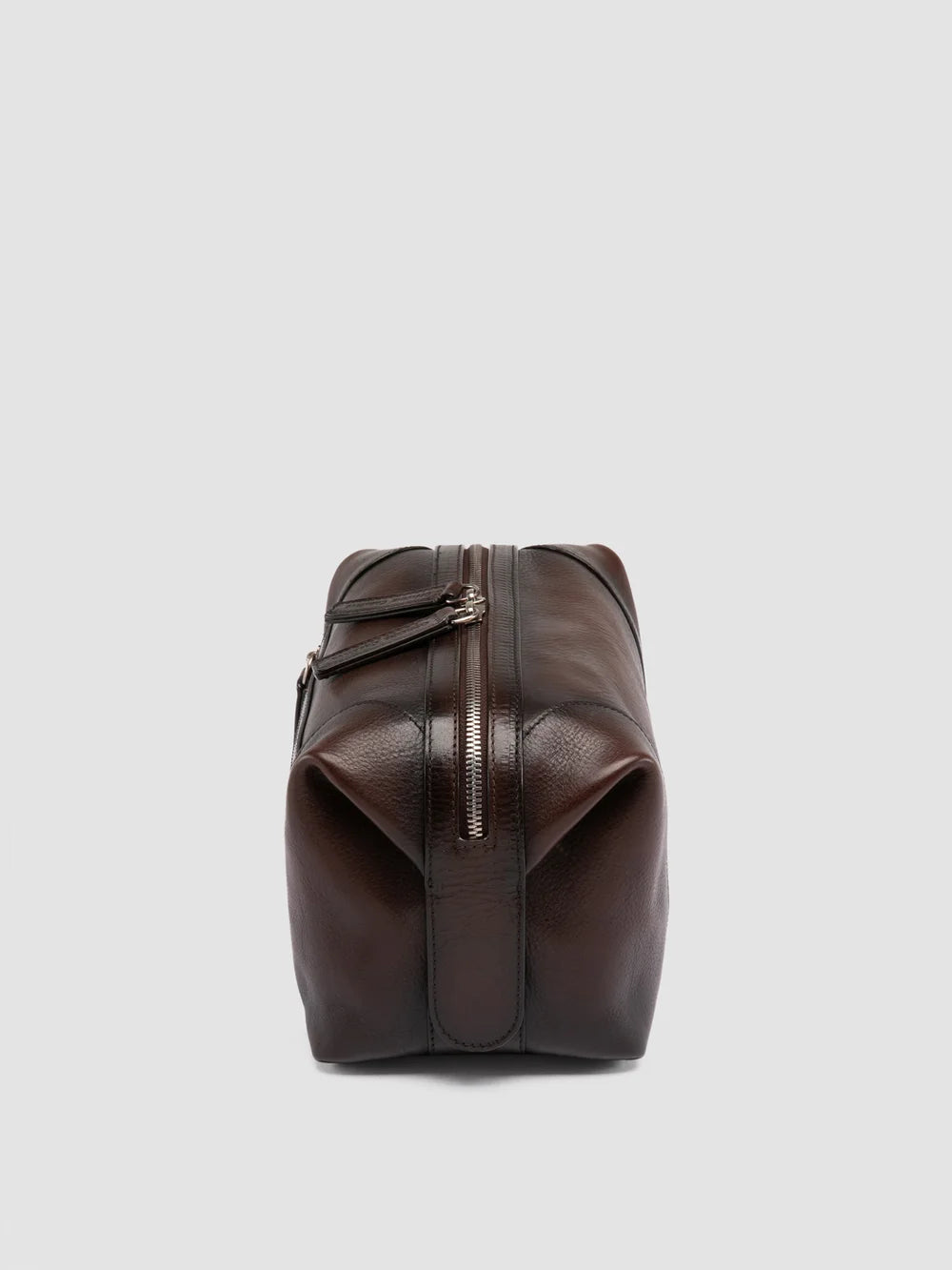 JULES 008 - Braune Pouch-Tasche aus Leder - image 5,side view