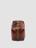 JULES 008 - Braune Pouch-Tasche aus Leder - thumb image 5,side view