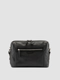 JULES 009 - Aktentasche aus schwarzem Leder - thumb image 1,side view
