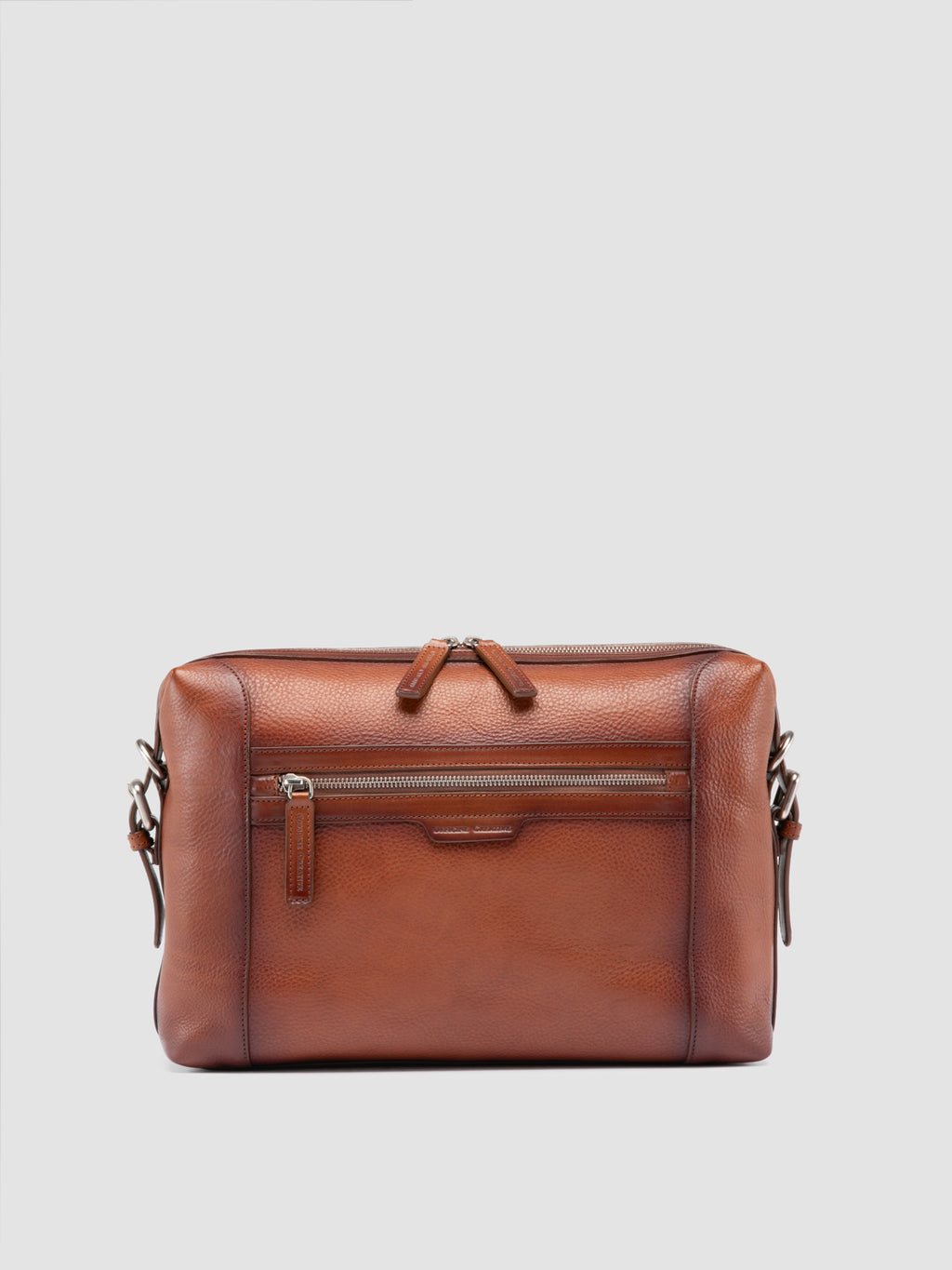 JULES 009 - Aktentasche aus braunem Leder - image 3,side view