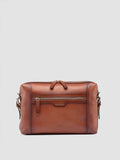 JULES 009 - Aktentasche aus braunem Leder - thumb image 3,side view