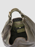 JULIE 015 - Umhängetasche aus grünem Leder - thumb image 6,side view